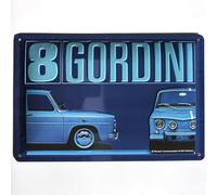 Plaque métal relief 30x20 cm Renault Renault R8 Gordini Produit sous licence officielle et/ou design exclusif, Métalisé