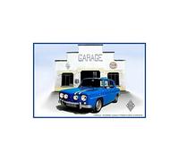 Plaque métal Renault R8 Gordini I&S Collector (20x30cm) *modèle en Relief*