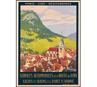 Plaque Metal Salins-Les-Bai Ns Jura France French Vintage Wall Sticker Rétro Mural Plaque Vintage Métal Mur Affiche Pour Garage Salon Chambre 30x40cm