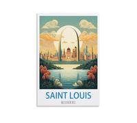 Plaque Metal Vintage Affiches des Missouris de Saint-Louis deco plaque metal decorative bar metal signe,pour Café, Bar, Pub, Maison 20x30cm