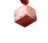 plaque métallique 20mm à 60mm bloc de cuivre massif électrode de plaque de cuivre pur bloque le métal mince cuivre mécanique (Size : 25x25x25mm 1pc)