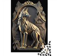 Plaque Métallique 38x26cm/1000pcs avec Throne of Power Wolf pour Le Salon, pour Un Mur De Cadres dans Le Salon, Le Coin Lecture Et L’entrée