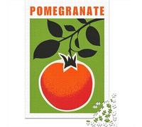 Plaque Métallique 70x50cm/1000pcs avec Pomegranate Retro Art Print pour Le Pub Ou Le Café, Décoration en Métal pour Le Pub, Le Café Et Le Coin Bar