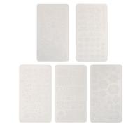 Plaque Métallique de Manucure Flocons Rectangulaire, Motif DIY | Argenté, Usage Maison pour Gel Polish et Doigts, Sélection Multi Motifs, Style Élégant
