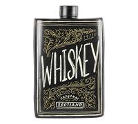 Plaque métallique flasque WHISKEY