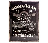 Plaque métallique Good Year Motorcycle