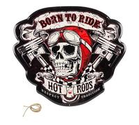 Plaque métallique HOT RODS - 50 x 45 cm