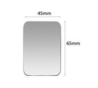 Plaque Métallique Magnétique Pour Support De Téléphone De Voiture,Feuille De Fer Universelle,Support Autocollant De Disque,Support Magnétique Pour Téléphone Portable Pour Iphone.1pcs Silver 45x65mm.