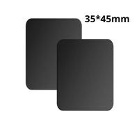 Plaque Métallique Magnétique Pour Support De Téléphone De Voiture,Feuille De Fer Universelle,Support Autocollant De Disque,Support Magnétique Pour Téléphone Portable Pour Iphone 2pc Black 35x45mm