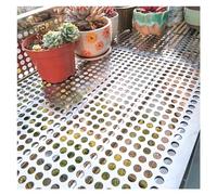 Plaque métallique perforée, tôle d'acier inoxydable 304, grilles décoratives de style écran(70x900cm)