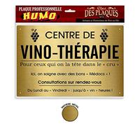 Plaque Métallique Professionnelle Vino-Thérapie