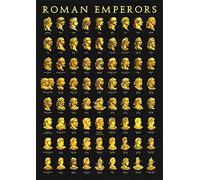Plaque métallique représentant les empereurs romains, affiche pour chercheurs historiques, décoration murale rétro pour chambre ou club, 20 x 30 cm (8 x 12 pouces).