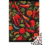 Plaque Métallique Rétro 38x26cm/1000pcs avec Spicy Chili Pepper Illustration pour Le Coin Bar, Présent À Offrir À Noël Aux Amateurs De Décoration De Bar