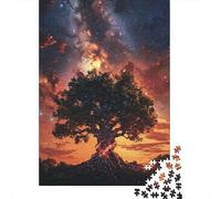 Plaque Métallique Rétro 38x26cm/1000pcs avec Starry Tree of Life pour L’Atelier, pour Le Bureau, Le Studio Et L’Atelier Créatif