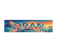 Plaque métallique rétro Algérie Oran