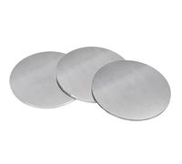 Plaque métallique ronde plate A3-12 cm de diamètre, matériau en fer durable for les pièces de modélisme et les projets de bricolage(1.5mm 3pcs)