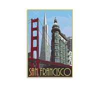 Plaque métallique vintage Transamerica Pyramid San Francisco, style rétro, personnalisable, pour mur, extérieur, intérieur, rue, bureau, 30 x 40 cm