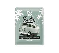 Plaque en métal - VW Volkswagen - Bulli Vintage - 30 X 40 cm - Décoration murale - Style rétro