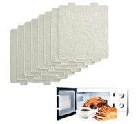 Plaque Mica Micro Ondes, 8 Pièces D'isolation Thermique Super Épais Mica Plaques, Plaque en Mica pour Réparation Micro-Ondes, Micro Ondes Mica Feuille pour Réfrigérateurs, 118×100×0.4 MM