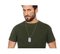 Plaque militaire ATOSA - Argent - Homme