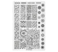 Plaque moderne pour nail art avec motifs uniques en acier inoxydable pour motifs créatifs et décorations d'ongles