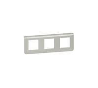 Legrand 079306l Plaque de Finition Horizontale Mosaic pour 3x2 Modules, Aluminium, Lot de 5