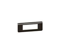 Legrand 079056L Mosaic Plaque de Finition Horizontale pour 6 Module, Noir Mat