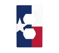 Plaque murale 11,4 x 7 cm motif drapeau WHJSHOP du Texas en polycarbonate durable, résistant à la chaleur et à la décoloration, facile à nettoyer, taille standard
