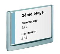 Plaque murale 17,5 x 23,5 cm Click Sign Durable grise.
