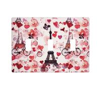 Plaque murale 3 interrupteurs à bascule, motif Tour Eiffel de Paris