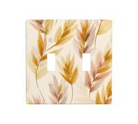 Plaque murale à bascule avec oreilles de blé colorées - Taille standard - 11,4 x 11,4 cm