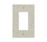 Plaque murale à bascule simple avec texture au crochet - Blanc crème véritable - Décoration pour la maison, la cuisine, la salle de bain