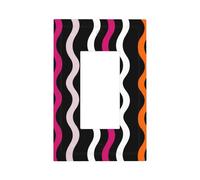 Plaque murale à bascule simple pour interrupteur à bascule - Blanc noir orange rouge - Décoration pour la maison, la cuisine, la salle de bain