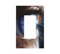 Plaque murale à bascule simple pour interrupteur à œil humain - Décoration pour la maison, la cuisine, la salle de bain