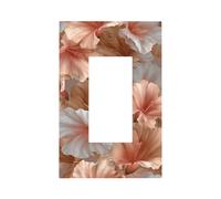 Plaque murale à bascule simple pour interrupteur de lumière tropicale et douce - 1 gang - Décoration pour la maison, la cuisine, la salle de bain