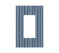 Plaque murale à rayures bleues pour matelas, plaque murale à bascule simple, décoration de prise de courant pour maison, cuisine, salle de bain