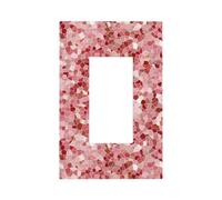 Plaque murale abstraite marron beige pour interrupteur mural à bascule unique 1 gang décorateur de prise de courant pour la maison, la cuisine, la salle de bain