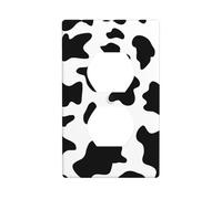 Plaque murale avec impression de vache noire et blanche - Plaque murale - Couvercle de prise de courant