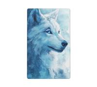 Plaque murale blanche décorative pour interrupteur mural 1 gang pour cuisine, salle de bain, taille 11,4 x 7 cm