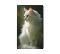 Plaque murale blanche décorative pour interrupteur mural 1 gang pour cuisine, salle de bain, taille 11,4 x 7 cm