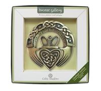 Plaque murale Claddagh plaquée bronze