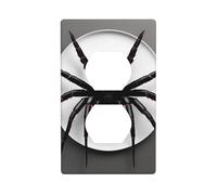 Plaque murale de prise murale avec impression araignée noire - Couvercle de prise de courant