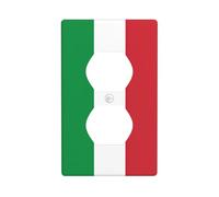 Plaque murale de prise murale avec impression drapeau italien, plaque de commutation électrique, couvercle de sortie.