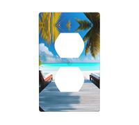 Plaque murale décorative AKGFFDS Maldives Vacances Impression Décoration de la maison Flexible et élastique pour cuisine, salon, chambre à coucher