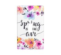 Plaque murale décorative avec impression graphique « Spring Is In The Air » - Pour interrupteur à bascule unique