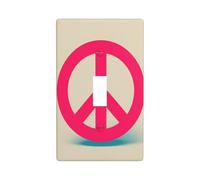 Plaque murale décorative avec panneau de paix rose pour cuisine, ferme, chambre à coucher, salle de bain