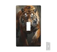 Plaque murale décorative - Couvertures de prise de courant - Animaux sauvages - Tigre - Plaque d'interrupteur - Plaques d'interrupteur - Façades électriques de taille standard - Plaque murale pour