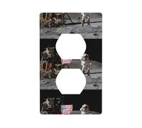 Plaque murale décorative Duplex - Astronaute sur la lune - Décoration murale flexible pour salon, chambre à coucher, salle de bain