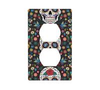 Plaque murale décorative Duplex avec impression WHJSHOP Jour des morts Décoration murale flexible pour salon, chambre à coucher, salle de bain