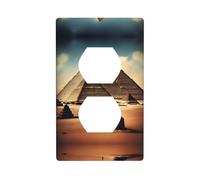 Plaque murale décorative Duplex Dreaming of the Pyramids of Khufu, matériau PC, adapté pour les zones résidentielles et commerciales